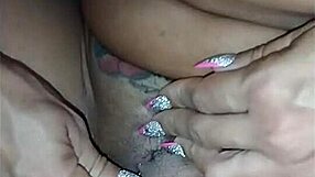 Lenev8 shows pierced clit and fucks pussy with toys intensely