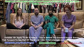 Pregnant Nova Maverick finds sex toy at doctor’s office. She masturbates wildly in front of staff.