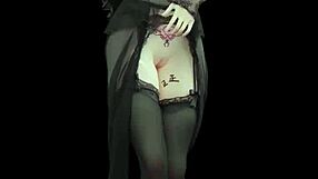 Weak sound naked dance in TikTok style