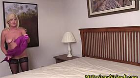 Blonde JOI Show with Vibrator and Stockings