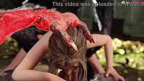 Aerith's deepthroat and anal with werewolves