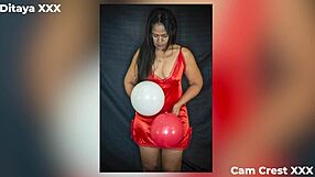 Ditaya Poses in Photos on Valentines Day, Showcasing Bodybuilder Physique