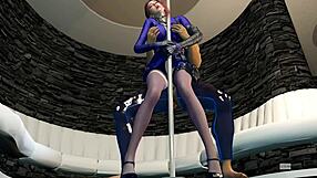 Beauty Officer Feels Deep Emotion In Hard Fuck