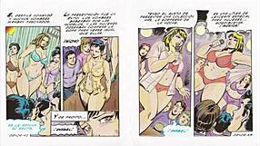 Mexican Cartoon Comic Shows Gordibuena Getting Eaten Out While Bent Over In Hentai Style