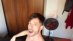 Novinho Sneaks Over for Rough Anal Pounding with Redhead Star