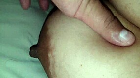 i'm squeezing my step sister's big nipples while she's moaning