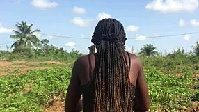 Crazy Bitch Twerks Big Ass Outdoors