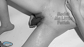 Strong Orgasm in Bathroom Triggers Real Squirt During Intense Play