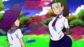 Anime girls perform assjob twerking blowjob in hentai compilation