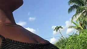 Crazy Bitch Twerks Big Ass Outdoors