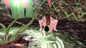 Cute Teen Girl Rides Dick in Animated 3D Porn