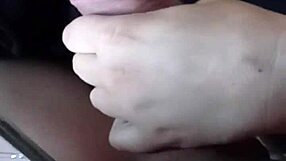 Good head from a girl with big tits.