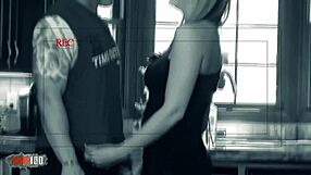 spying on an adulterous couple banging hard with sneaky voyeur vibes.