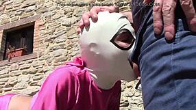 Laura on Heels Outdoor Blowjob with Oral Creampie