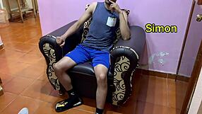 Hetero With Huge Dick Turns Gay In Casting Until He Cums On Model