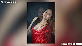 Ditaya Poses in Photos on Valentines Day, Showcasing Bodybuilder Physique