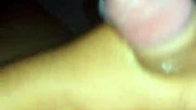 Feeling the intense pleasure of cumming in the condom