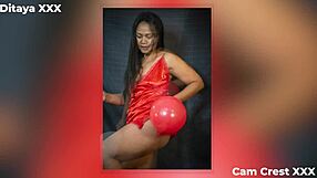 Ditaya Poses in Photos on Valentines Day, Showcasing Bodybuilder Physique