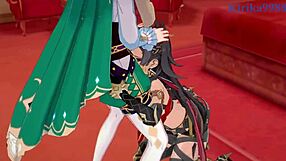 la signora dehya venti have intense creampie sex in genshin hentai