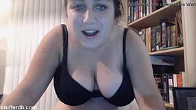 snacking on tiramisu cake with cute chubby teen