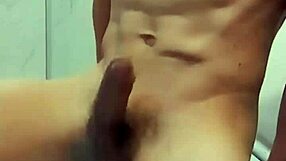 Cum flows like a river in this wild gay scene, telling a raw story of desire.