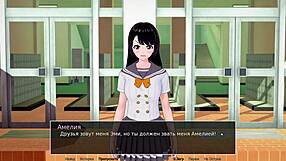 Explore HS Tutor Part 8 with Hentai Blonde Cowgirl