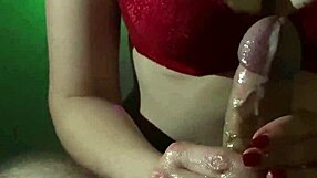 Latina Milf Handjob on Tits