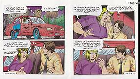 Mexican Cartoon Comic Shows Gordibuena Getting Eaten Out While Bent Over In Hentai Style