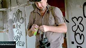 slutty brunette enjoys cock shoved in her pussy 😍