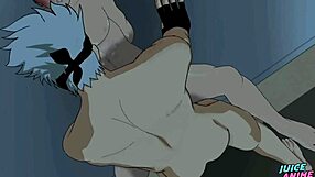 gay kakashi dando uma surra do rola no kabuto - naruto bara yaoi, the anime hentai cartoon features intense gay action.