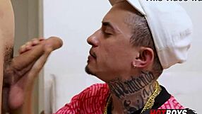 teen 18+ sucks big cock in bareback assfucking