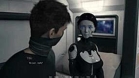 Sex robot girl from Projekt Passion delivers a steamy handjob with cumshot