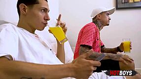 teen 18+ sucks big cock in bareback assfucking