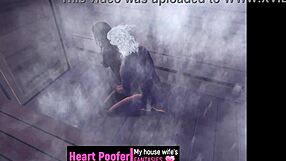 what's heating up at the sauna with wild cartoon action?