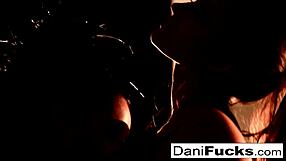 Brunette Threesome Blowjob and Cumshot with Big Tits