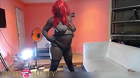 Crazy Fat Bitch Tries Underwear At Home