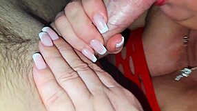 high heels and bodysuit overexcited him for a taboo creampie with mommy girlfriend