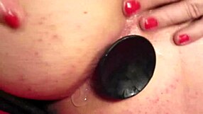 Elly Gets Her Ass Fucked By Dildo From Behind