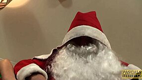 Hey, nobody messes with Santa, just take this deepthroat!