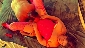 Eating a fuscia angel