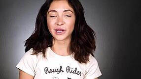 Petite 18+ Jane Wilde's intense eye rolling orgasm