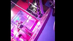 Night club in Ecuador features dancing and sexy vibes.