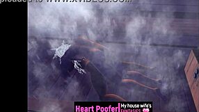 what's heating up at the sauna with wild cartoon action?