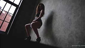 stacyq angel masha kalisy gracefully stripping in lingerie 😘