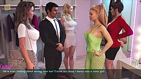 A wife and stepmother engage in detailed hentai sex scenes