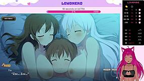 Vtuber Lewdneko Plays Evenicle, Showing Off Her Huge Tits - Part 18