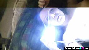 Jenny gives hardcore blowjob and fucking closeup!