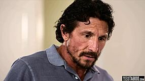 cute brunette gets fucked by stepdad.