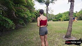 Fucking Hard in Public Park Ignoring Onlookers