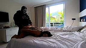 Novinha Fucks Military Ghost in Call of Duty with Huge Cock and Big Tits!